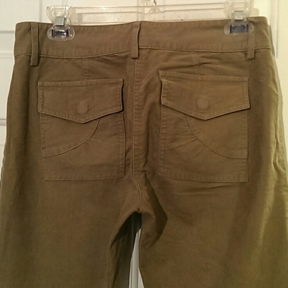 VTG 90's BCBG Max Azria Velour Zippered Flare Jean - Picture 5 of 8